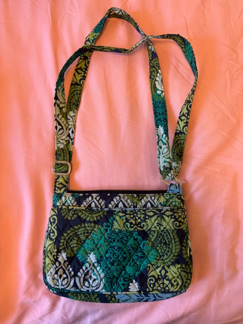Vera Bradley Caribbean Sea Little Crossbody Hipster Bag - 2007
